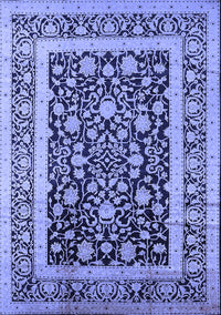 Oriental Blue Industrial Rug, urb3188blu