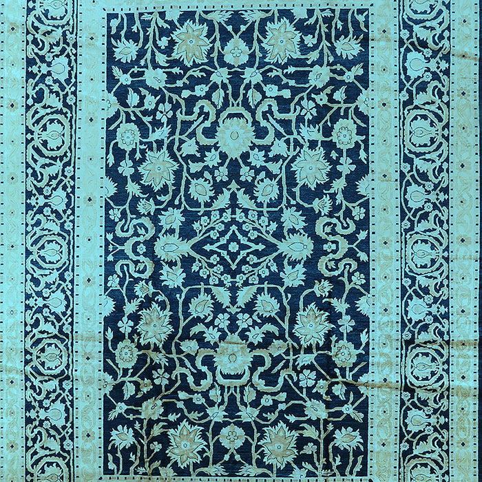 Oriental Light Blue Industrial Rug, urb3188lblu