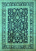 Oriental Turquoise Industrial Rug, urb3188turq