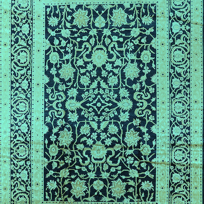Oriental Turquoise Industrial Rug, urb3188turq