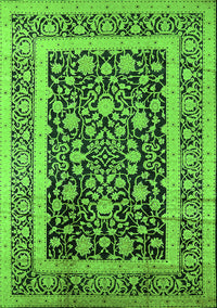 Oriental Green Industrial Rug, urb3188grn