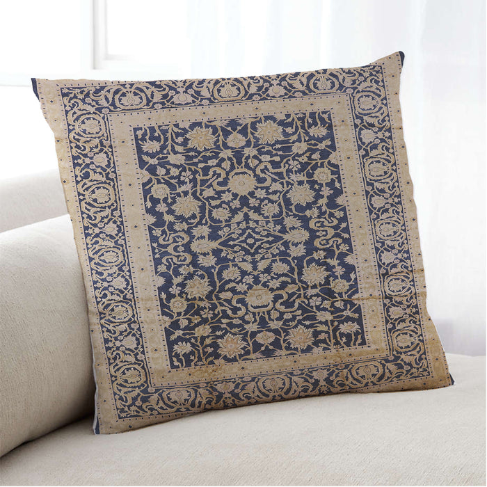 Lifestyle Image of Mid-Century Modern Urban Square Black Throw Pillow, 18 inch by 18 inch, pwurb3188