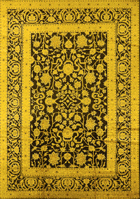 Oriental Yellow Industrial Rug, urb3188yw