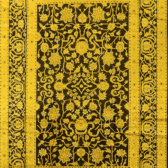 Oriental Yellow Industrial Rug, urb3188yw