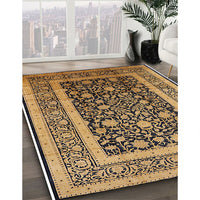 Mid-Century Modern Bakers Brown Oriental Rug, urb3189