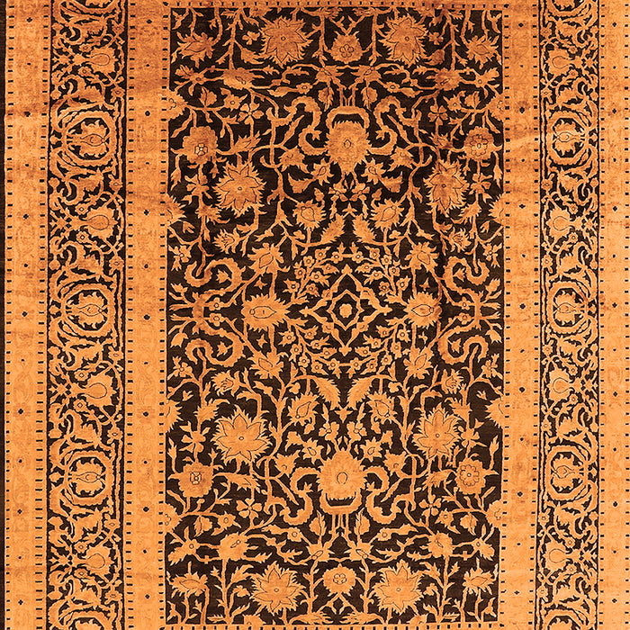 Oriental Orange Industrial Rug, urb3189org