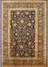 Mid-Century Modern Bakers Brown Oriental Rug, urb3189