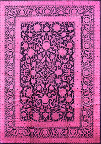 Oriental Pink Industrial Rug, urb3189pnk