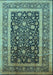 Oriental Light Blue Industrial Rug, urb3189lblu