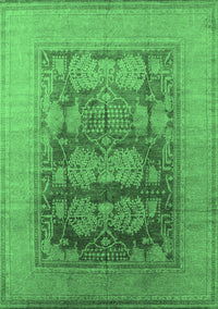 Oriental Emerald Green Industrial Rug, urb3190emgrn