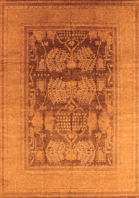 Oriental Orange Industrial Rug, urb3190org