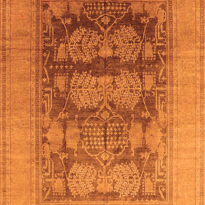 Oriental Orange Industrial Rug, urb3190org
