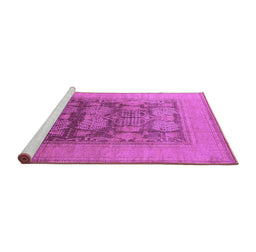 Sideview of Machine Washable Oriental Purple Industrial Area Rugs, wshurb3190pur