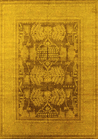 Oriental Yellow Industrial Rug, urb3190yw