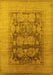 Oriental Yellow Industrial Rug, urb3190yw