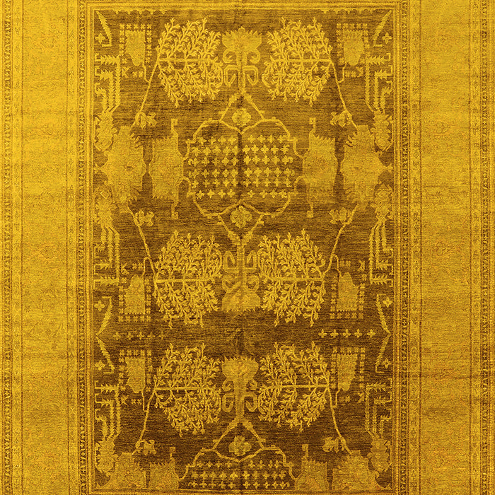 Oriental Yellow Industrial Rug, urb3190yw