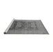 Sideview of Machine Washable Oriental Gray Industrial Rug, wshurb3190gry