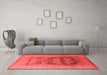 Industrial Red Washable Rugs