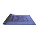 Sideview of Oriental Blue Industrial Rug, urb3190blu