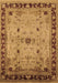 Machine Washable Oriental Brown Industrial Rug, wshurb3191brn