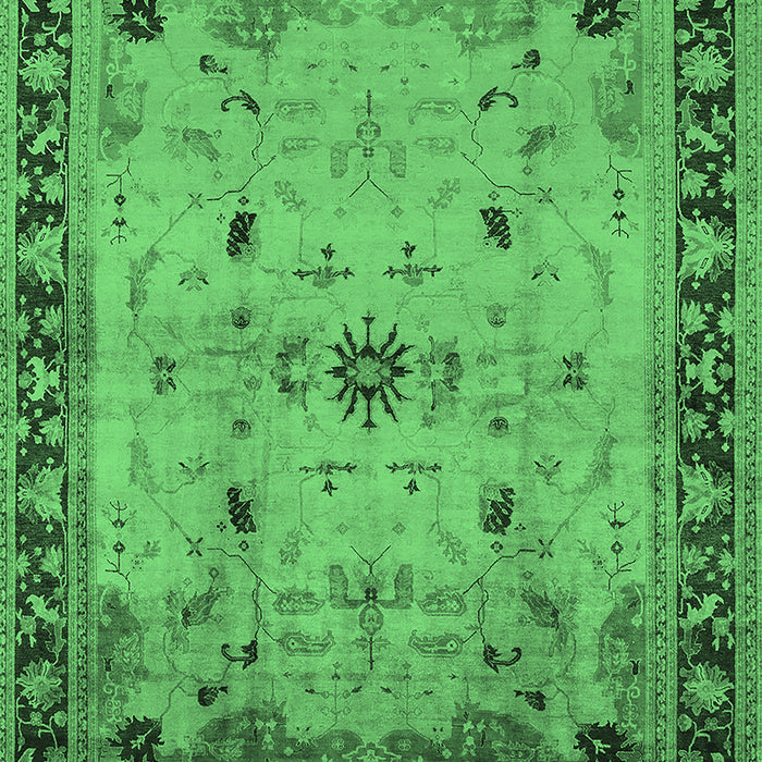 Oriental Emerald Green Industrial Rug, urb3191emgrn