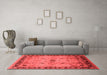 Industrial Red Washable Rugs