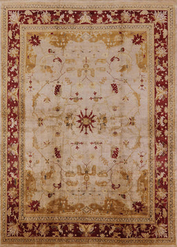 Mid-Century Modern Mahogany Brown Oriental Rug, urb3191