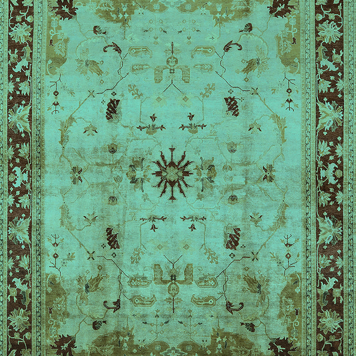 Oriental Turquoise Industrial Rug, urb3191turq