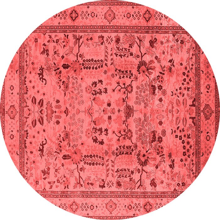 Machine Washable Oriental Red Industrial Rug, wshurb3192red