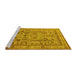 Sideview of Machine Washable Oriental Yellow Industrial Rug, wshurb3192yw