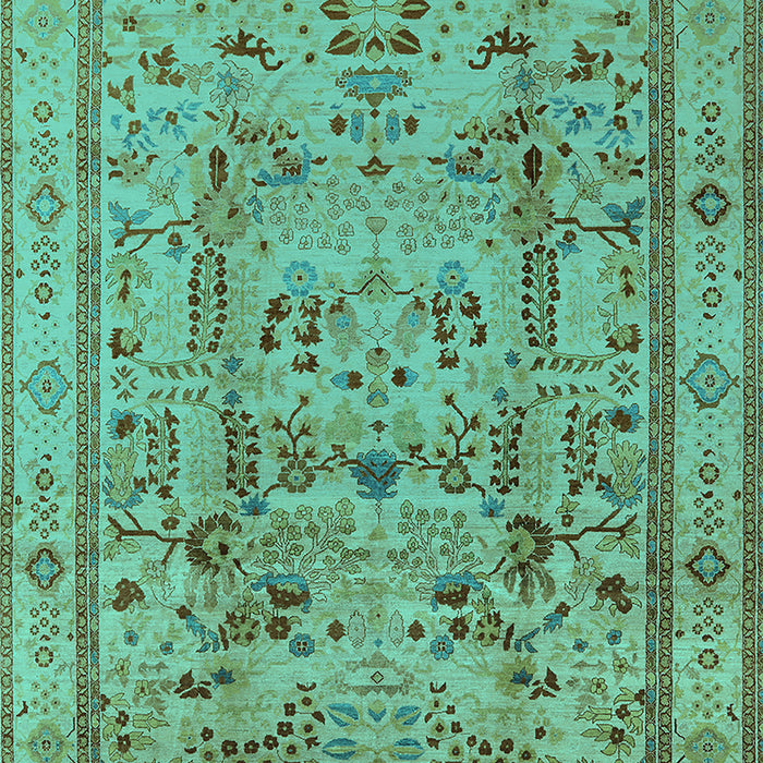 Oriental Turquoise Industrial Rug, urb3192turq