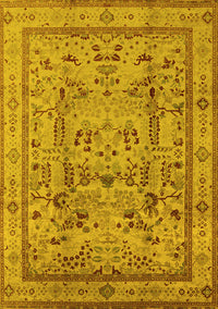 Oriental Yellow Industrial Rug, urb3192yw