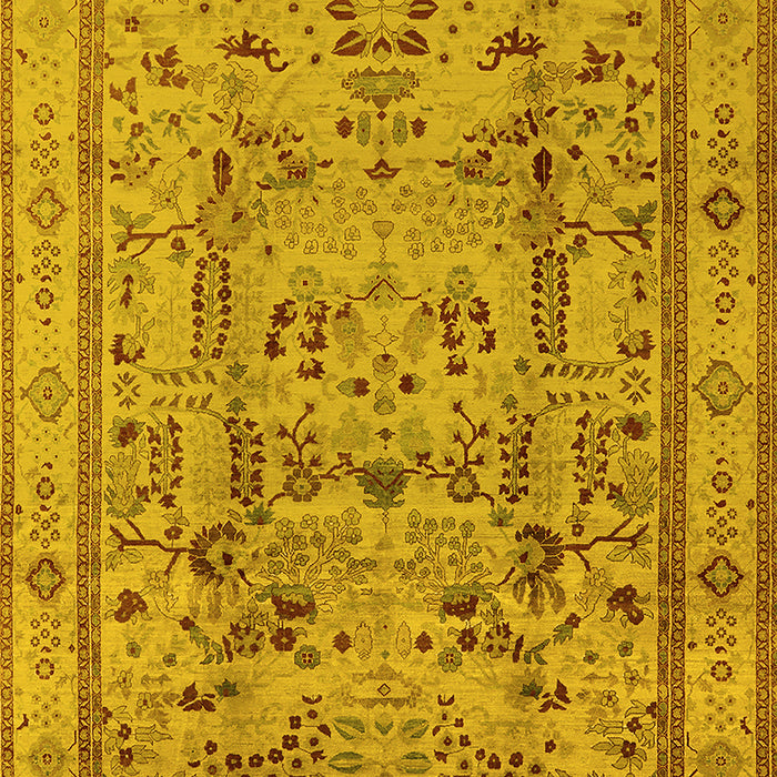 Oriental Yellow Industrial Rug, urb3192yw