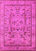 Machine Washable Oriental Pink Industrial Rug, wshurb3192pnk