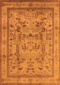 Oriental Orange Industrial Rug, urb3192org