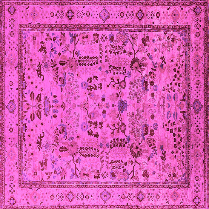 Square Oriental Pink Industrial Rug, urb3192pnk
