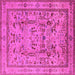 Square Oriental Pink Industrial Rug, urb3192pnk