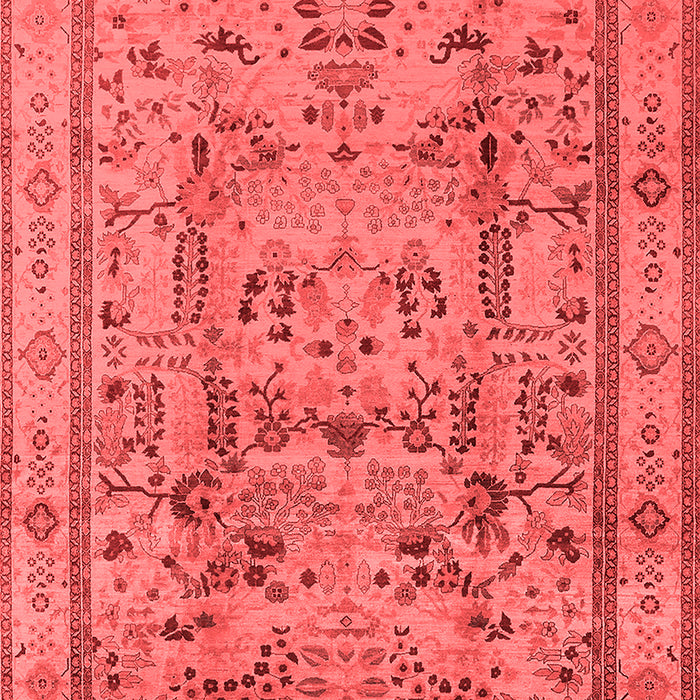 Machine Washable Oriental Red Industrial Rug, wshurb3192red