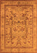 Machine Washable Oriental Orange Industrial Area Rugs, wshurb3192org