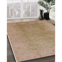 Mid-Century Modern Light Copper Gold Oriental Rug, urb3193