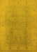 Oriental Yellow Industrial Rug, urb3193yw