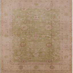 Square Machine Washable Industrial Modern Light Copper Gold Rug, wshurb3193