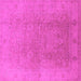 Square Oriental Pink Industrial Rug, urb3193pnk