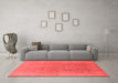 Industrial Red Washable Rugs