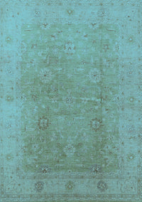 Oriental Light Blue Industrial Rug, urb3193lblu