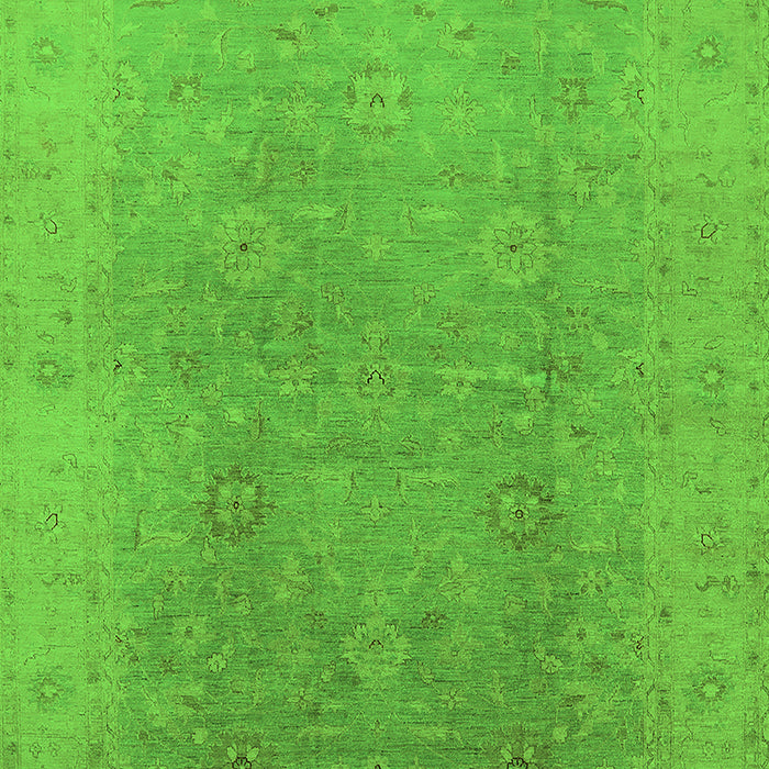 Machine Washable Oriental Green Industrial Area Rugs, wshurb3193grn