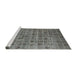 Sideview of Machine Washable Industrial Modern Gray Rug, wshurb3194