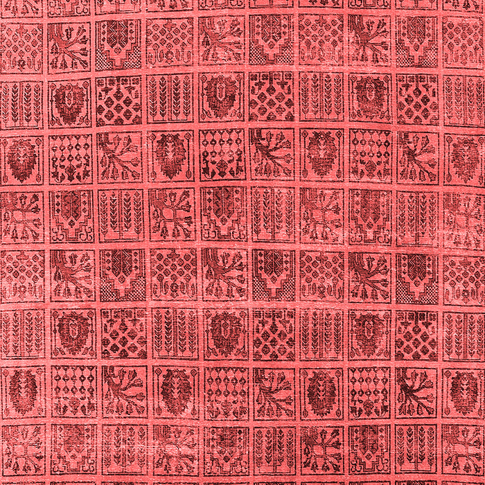 Machine Washable Oriental Red Industrial Rug, wshurb3194red