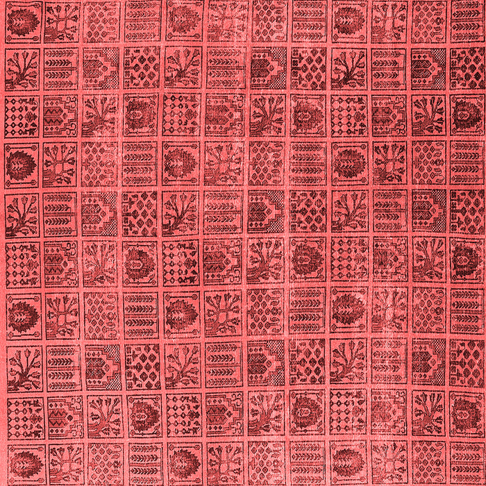 Machine Washable Oriental Red Industrial Rug, wshurb3194red