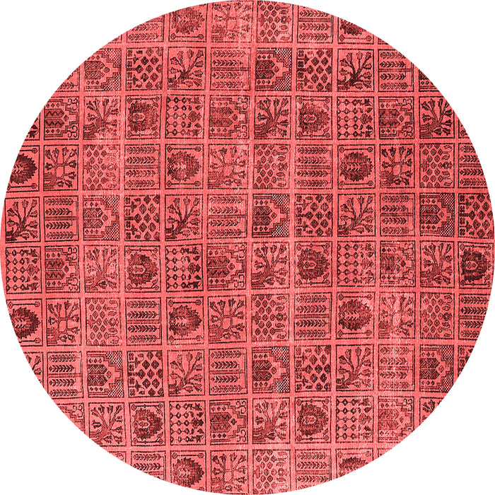 Machine Washable Oriental Red Industrial Rug, wshurb3194red